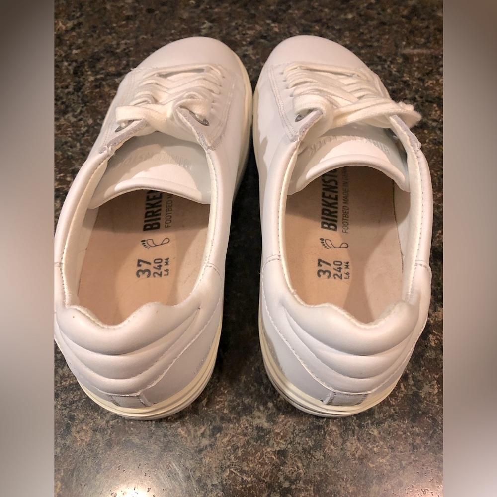 Birkenstock Women’s Men’s Bend Low White Leather Fashion Sneaker EUR 37